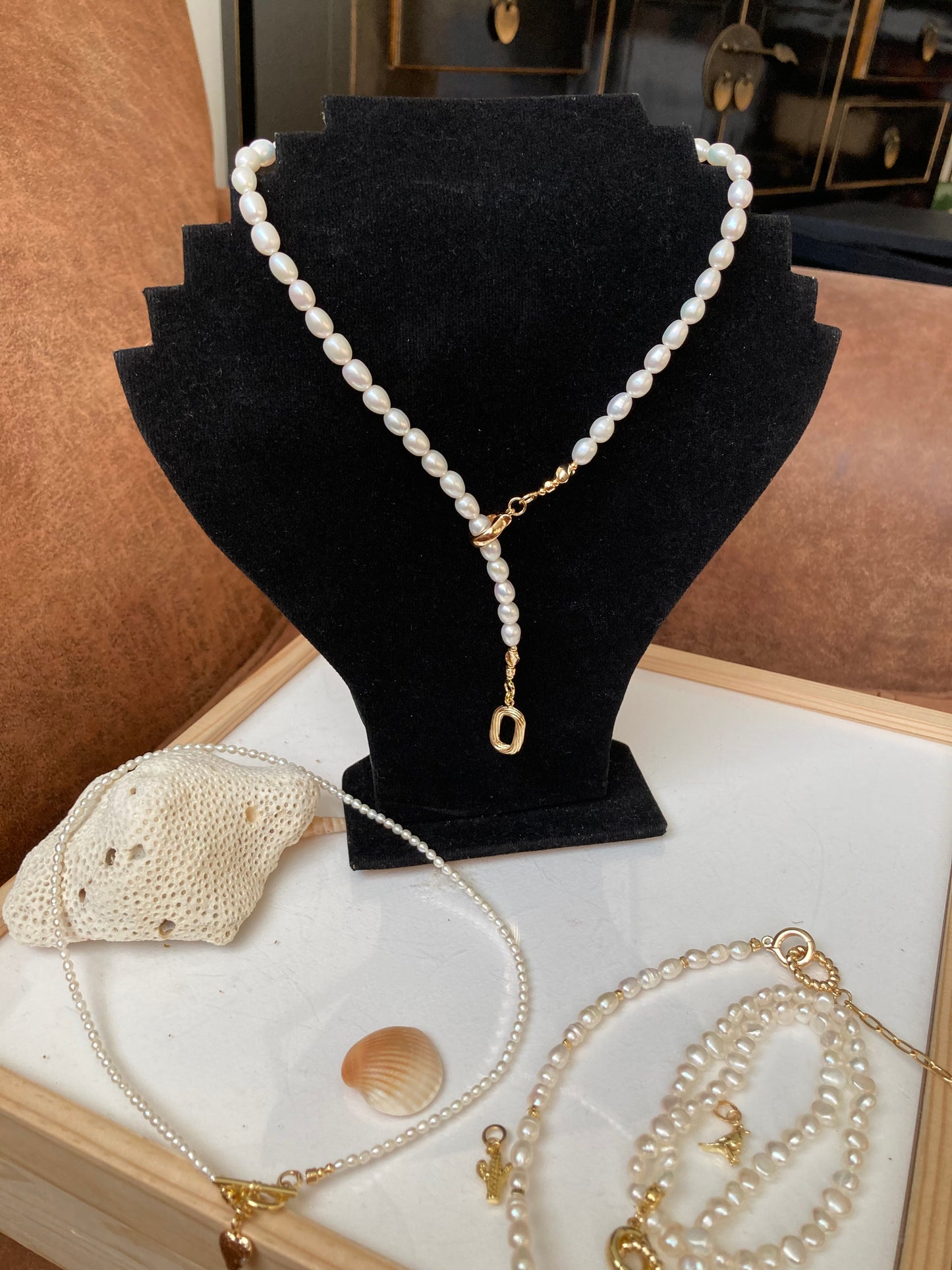 Modern Design Fine Freshwater Pearl Choker Necklace