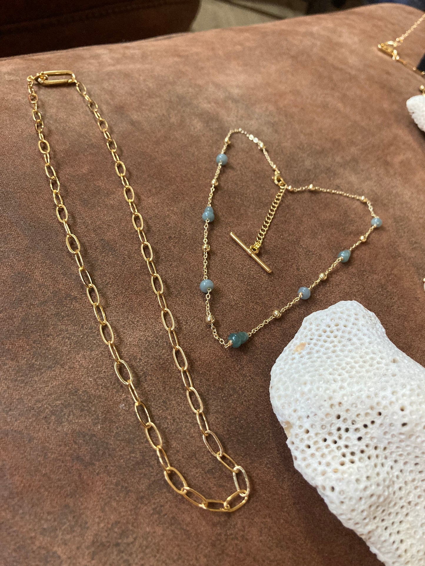 Lillian • Interchangeable 8+ways to style Beads Choker/Long necklace /Badge Chain