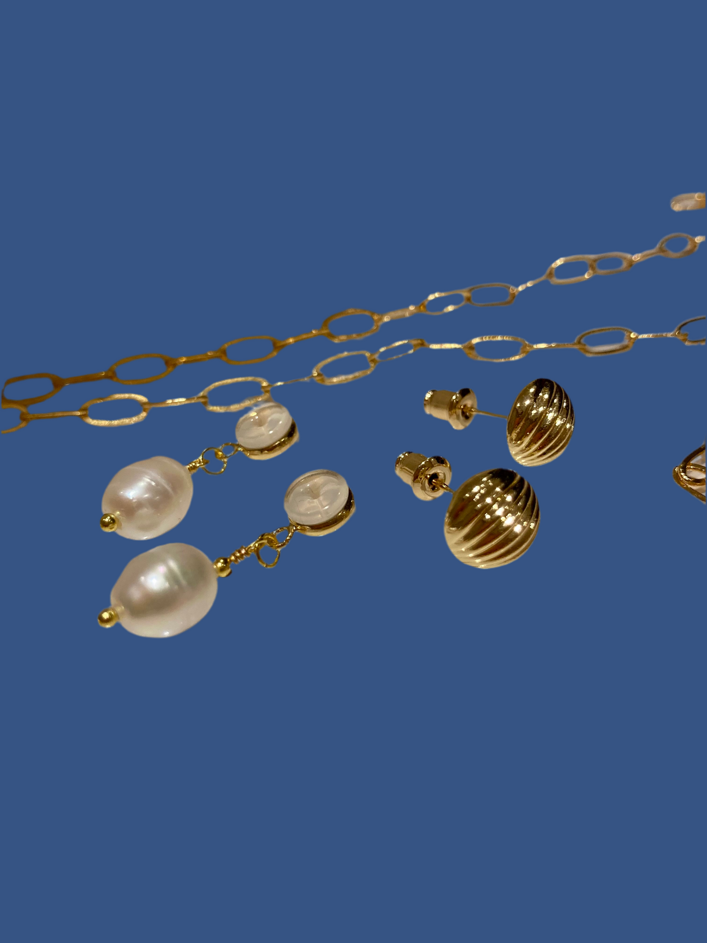 Ida• 3-way to style Interchangeable Freshwater Pearl Drop Earrings