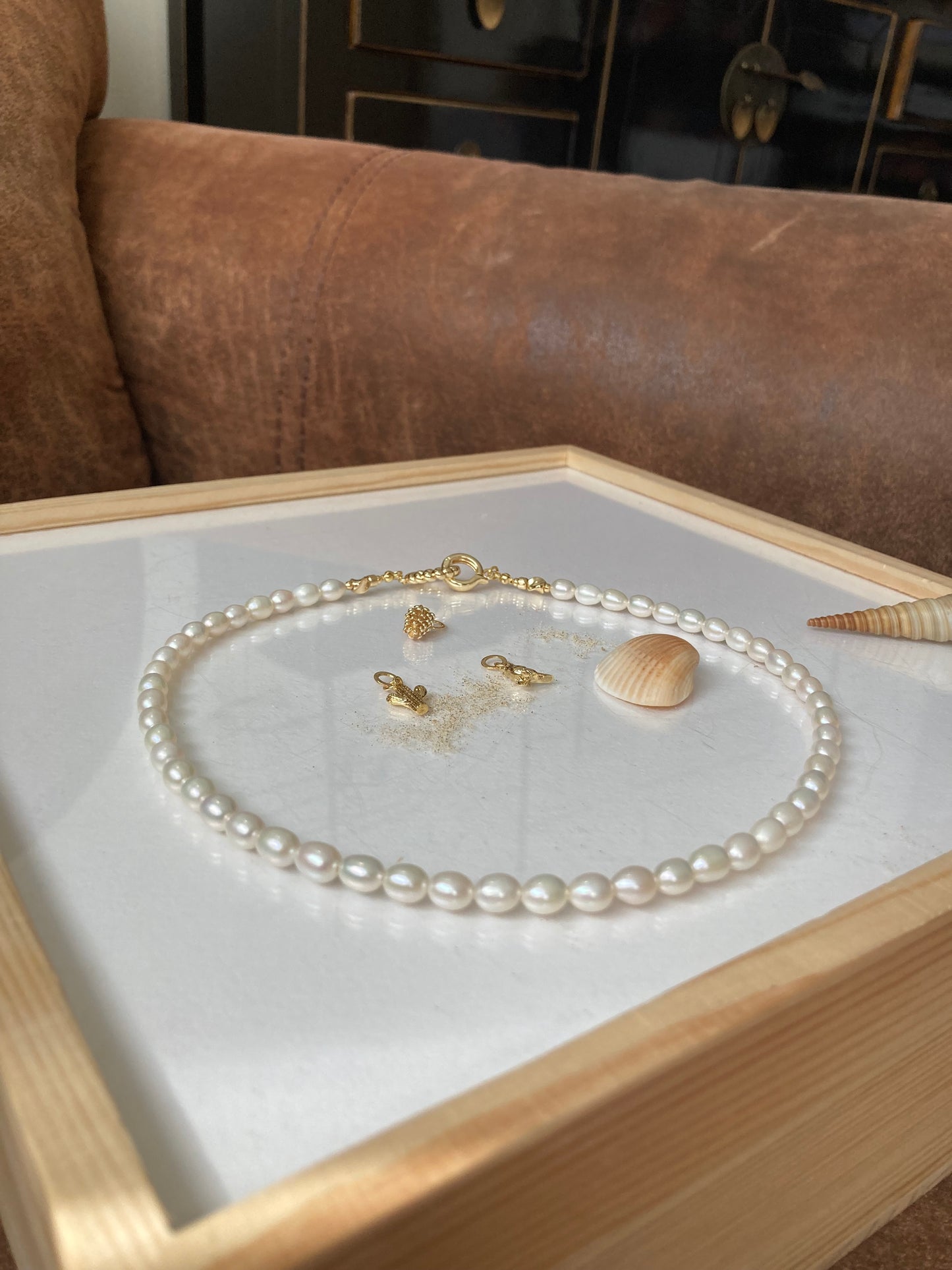 Modern Design Fine Freshwater Pearl Choker Necklace