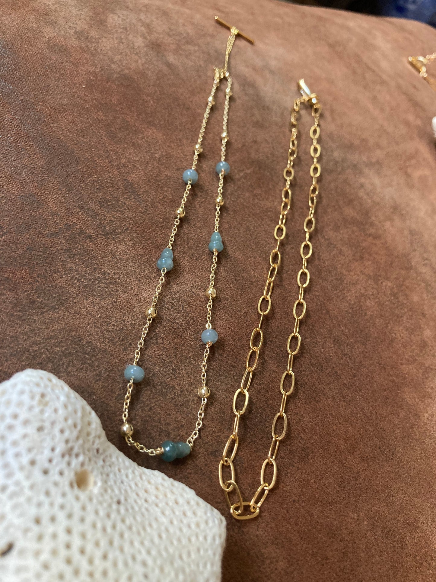 Lillian • Interchangeable 8+ways to style Beads Choker/Long necklace /Badge Chain
