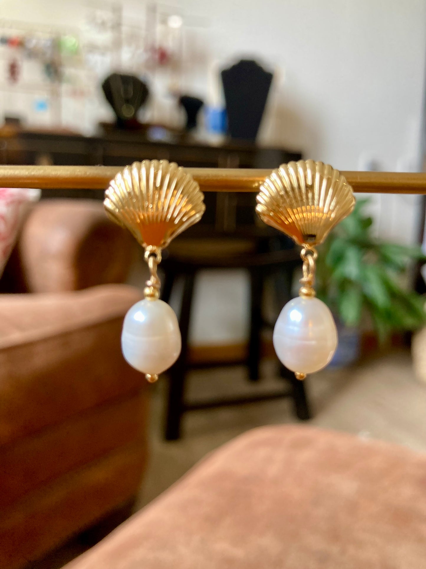Interchangeable Baroque Freshwater Pearl Huggies Earrings