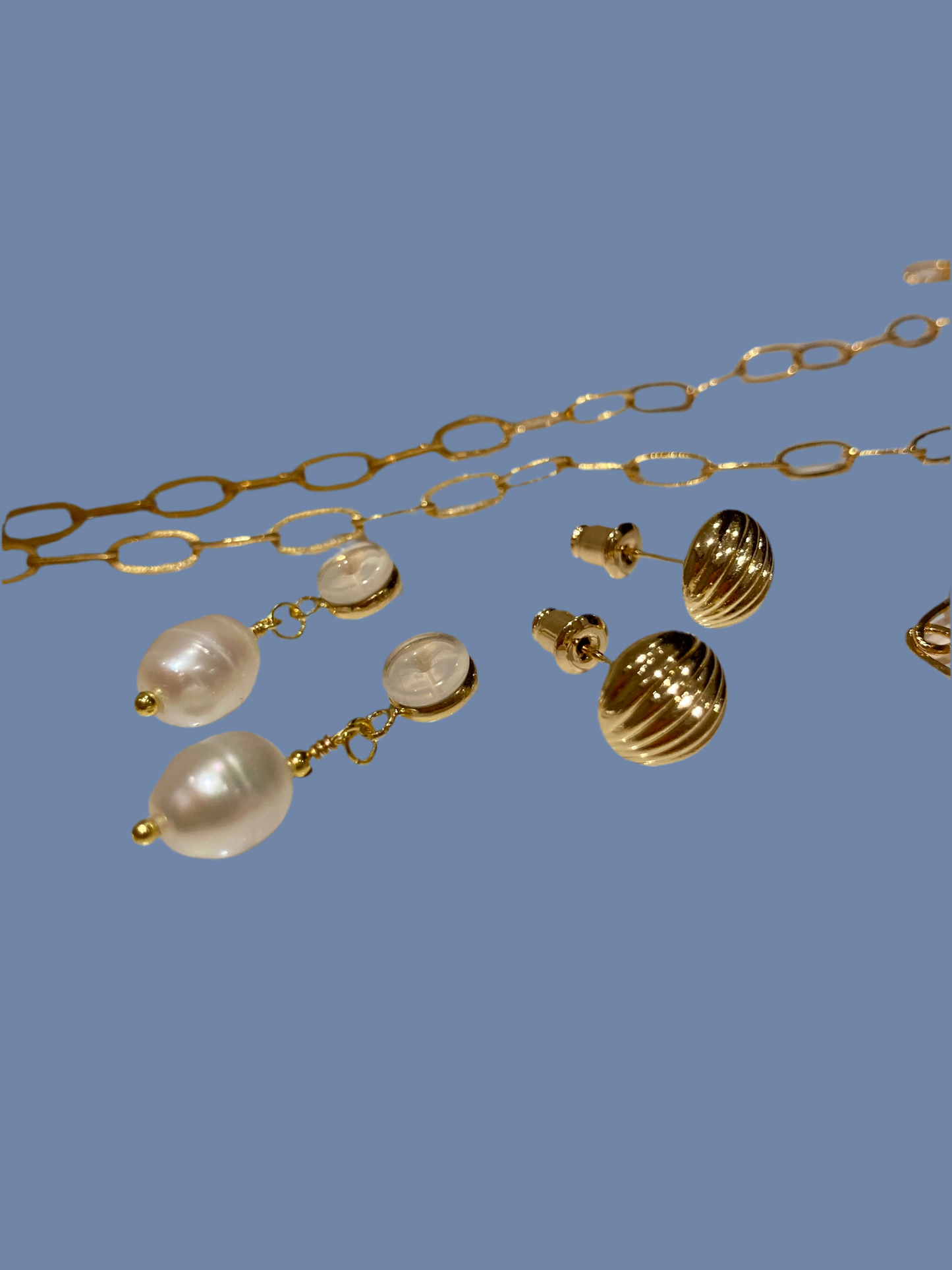 Ida• 3-way to style Interchangeable Freshwater Pearl Drop Earrings