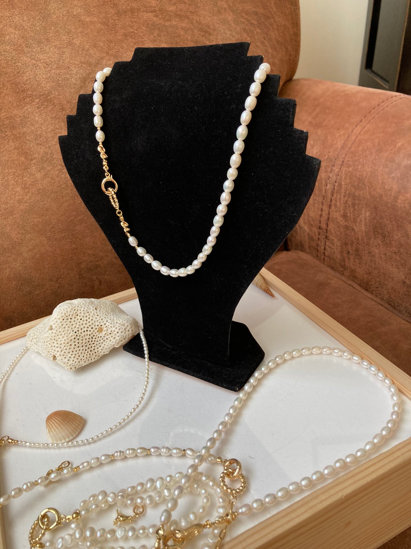 Modern Design Fine Freshwater Pearl Choker Necklace