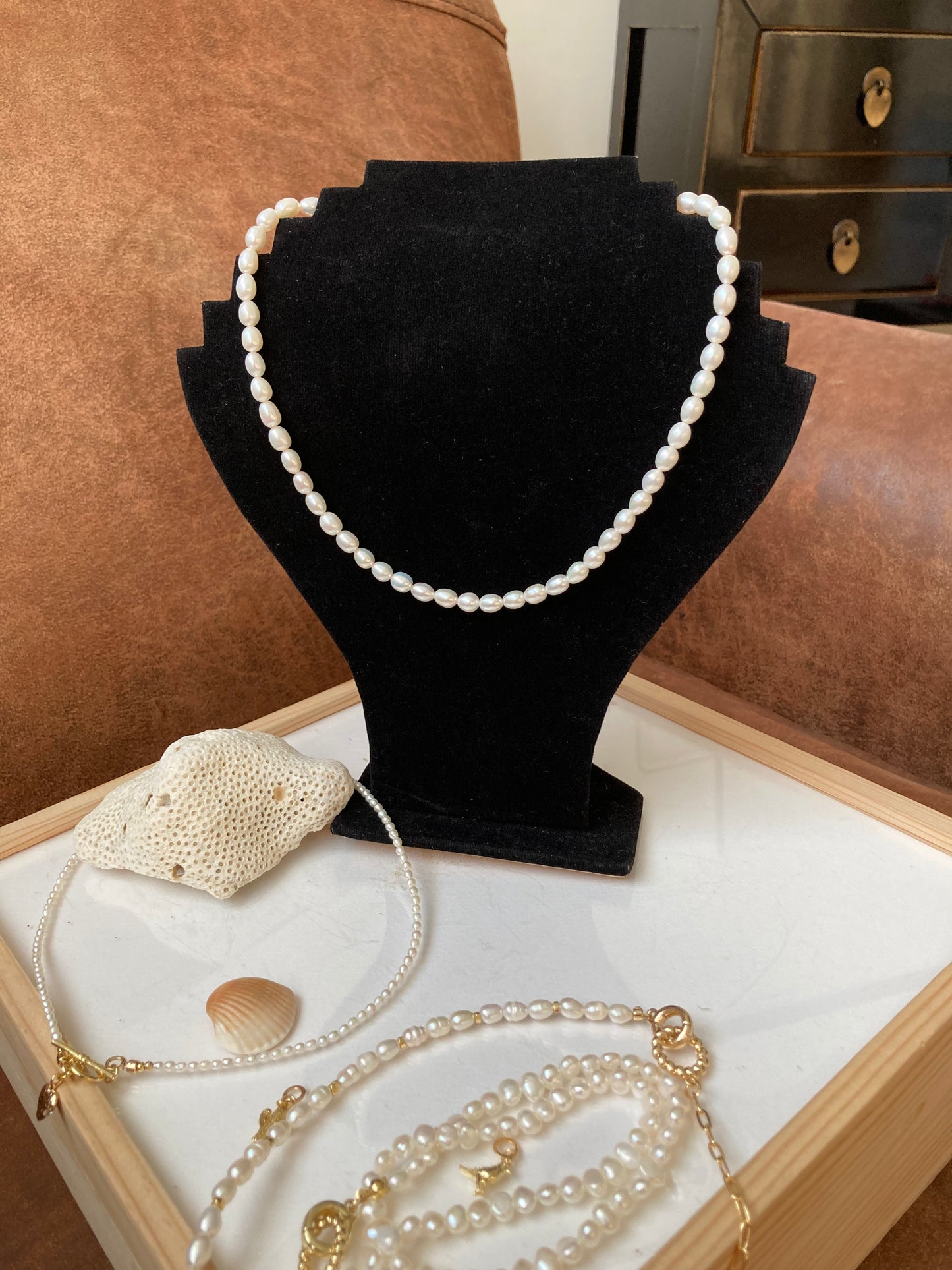 Modern Design Fine Freshwater Pearl Choker Necklace