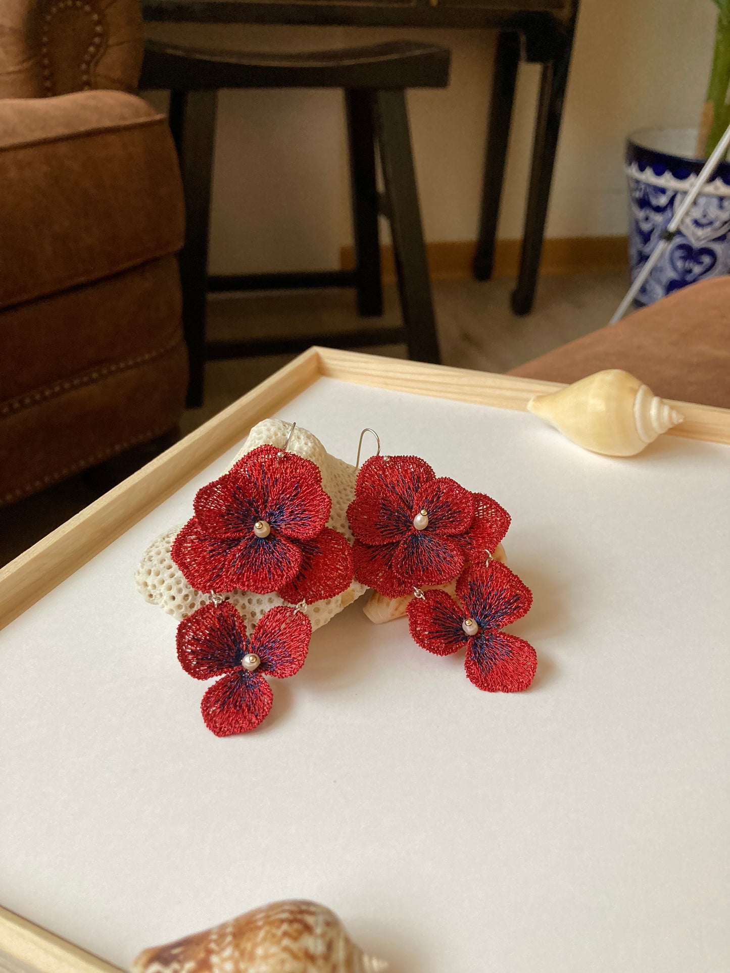 Deanna • Statement 8+Ways to Style Freshwater Pearl Floral Earrings