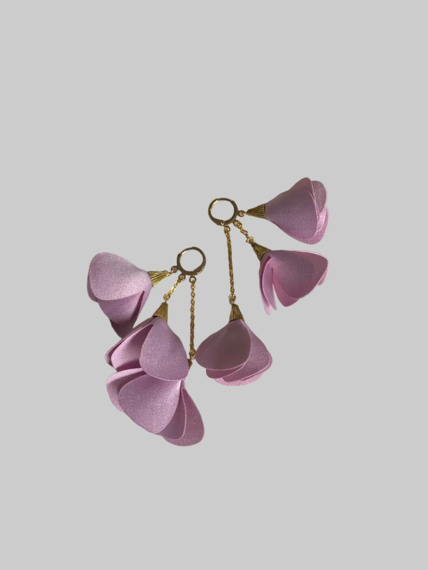 Pink Cherry Blossom Earrings -Elegante floral earrings