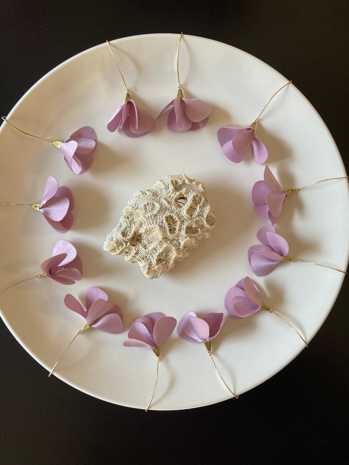 Pink Cherry Blossom Earrings -Elegante floral earrings