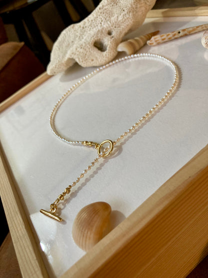 Gabi • Chic Tiny Freshwater Pearl Beads Choker Necklace