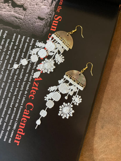 Statement Moon•Tree•Flower•Birdie•Shell Floral Earrings