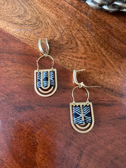 Jordan•Aztec-Unique Design Golden Geometric Earrings
