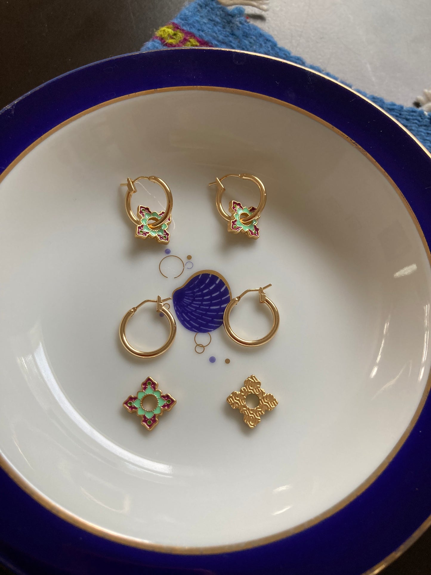 Fun Interchangeable Chic Charm Earrings