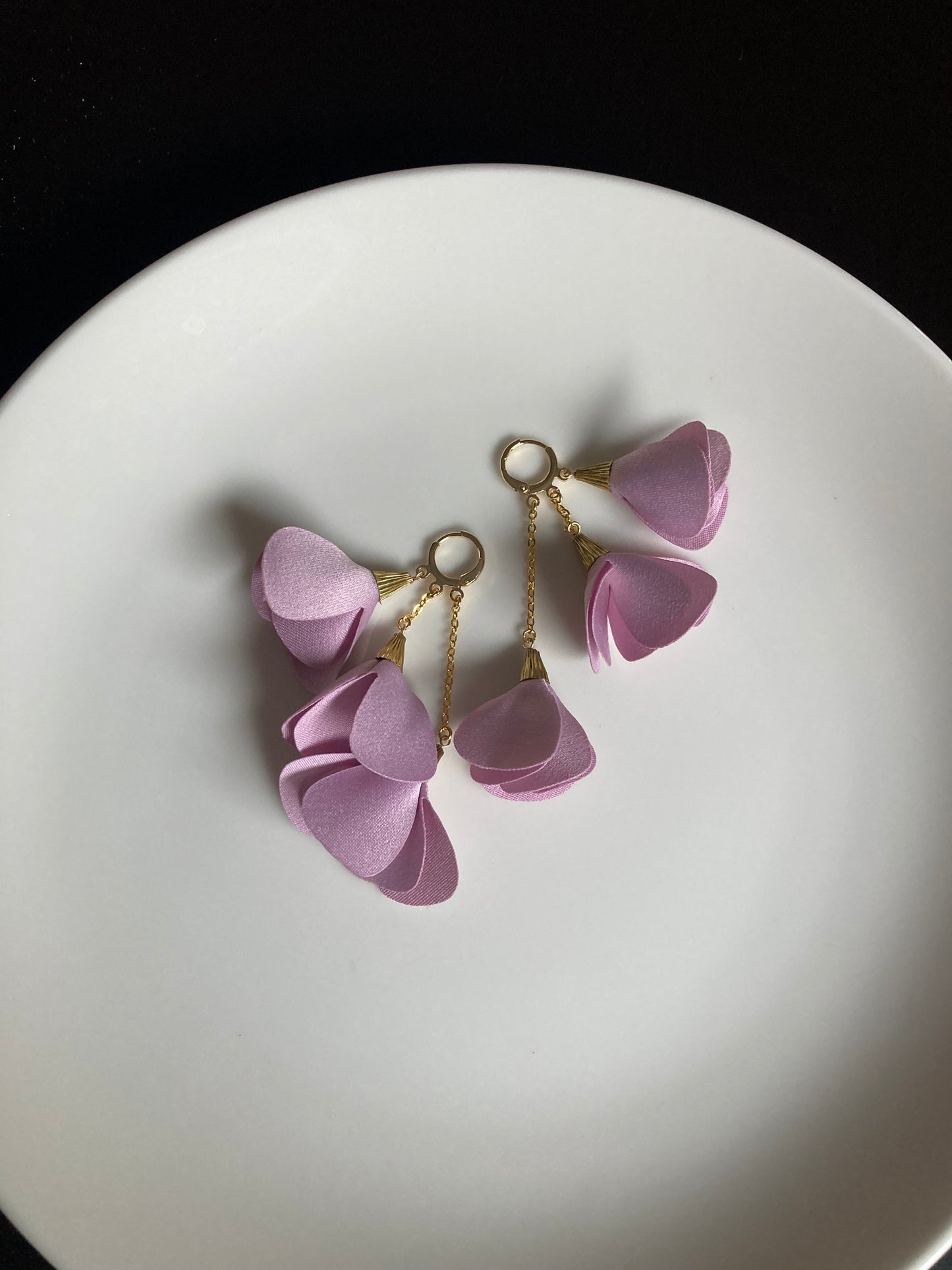 Pink Cherry Blossom Earrings -Elegante floral earrings