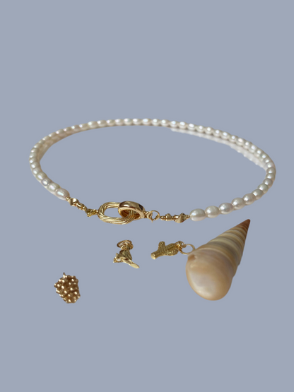 Modern Design Premium Freshwater Pearl Choker Necklace