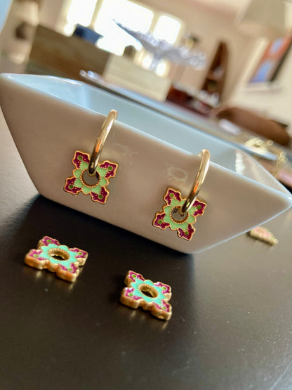 Fun Interchangeable Chic Charm Earrings