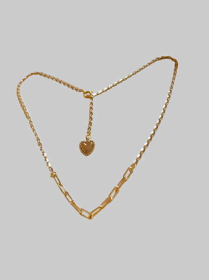 Chic Mix & Match Golden Chain Choker Necklace Set
