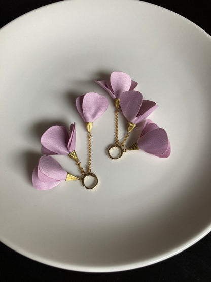 Pink Cherry Blossom Earrings -Elegante floral earrings