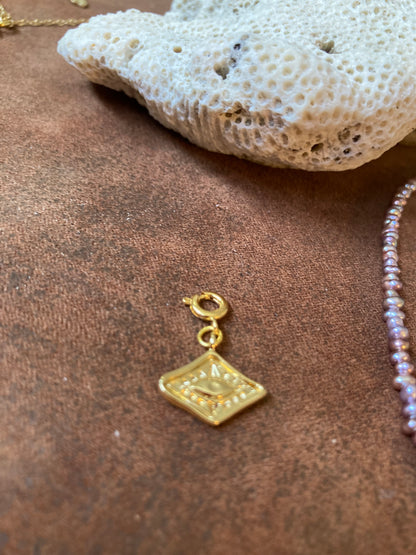 Tiny Purple Freshwater Pearl & Golden Choker Necklace Set