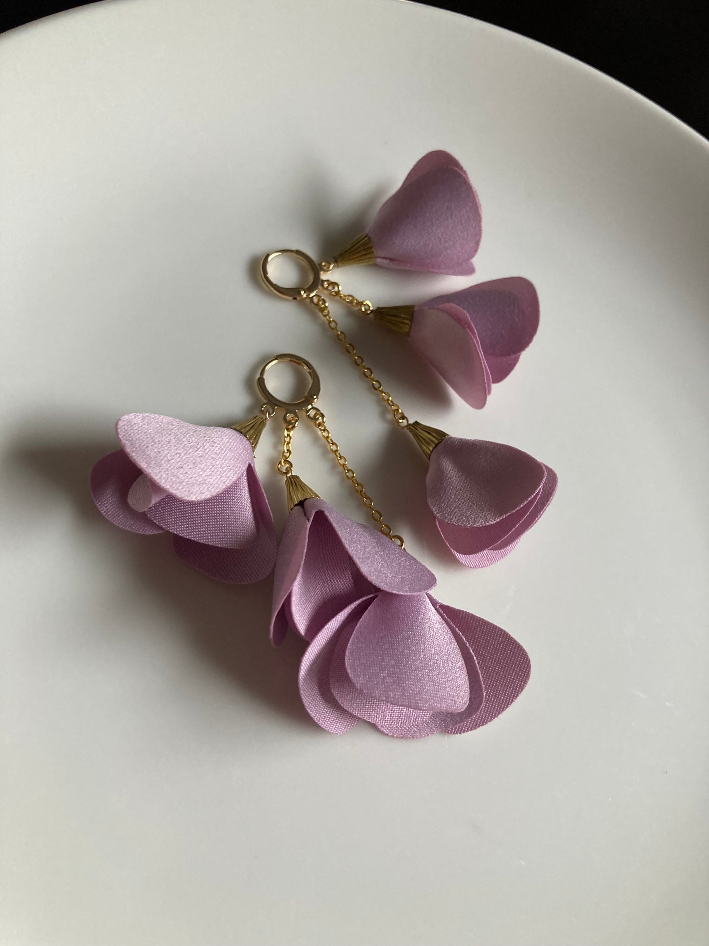 Pink Cherry Blossom Earrings -Elegante floral earrings