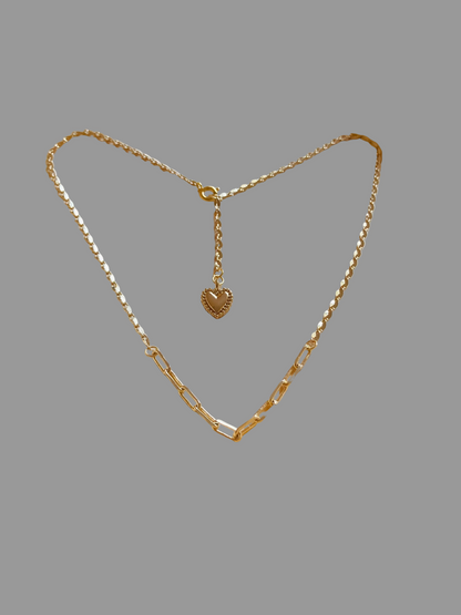 Chic Mix & Match Golden Chain Choker Necklace Set