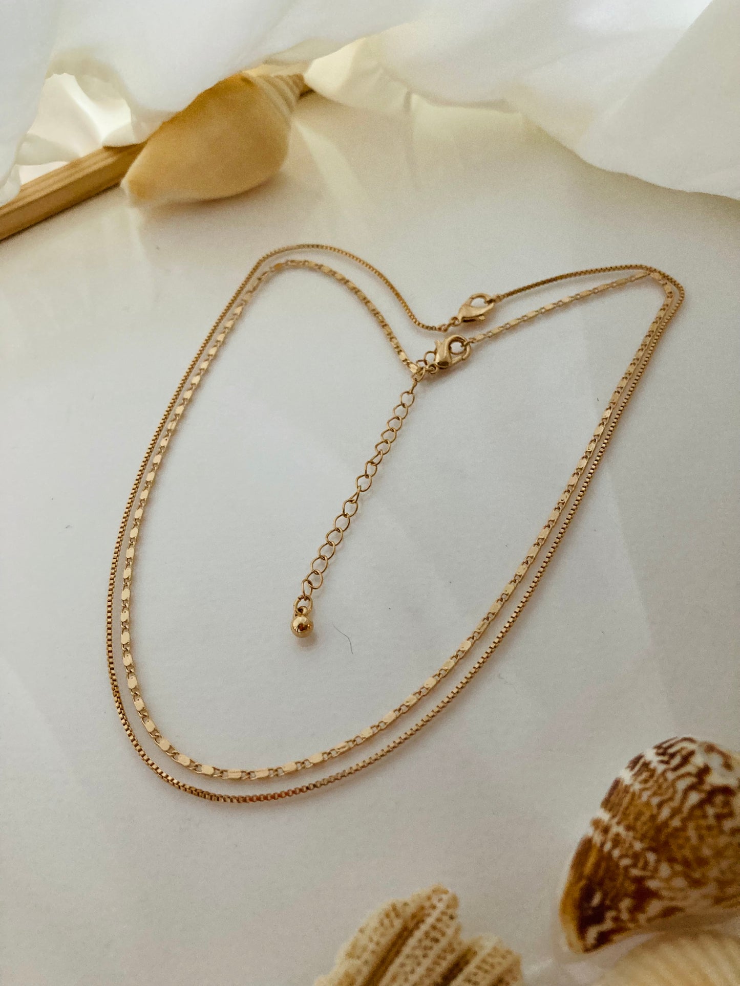 Chic Mix & Match Double Chain Choker Necklace Set