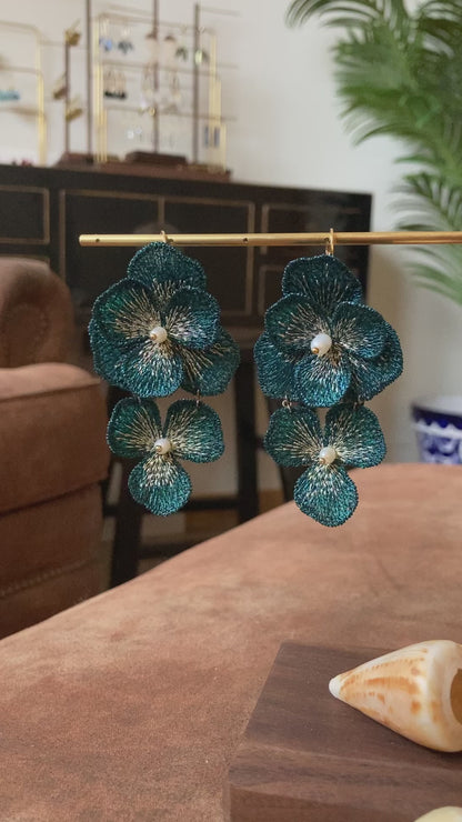 Natanella • Statement 8+Ways to Style Freshwater Pearl Floral Earrings