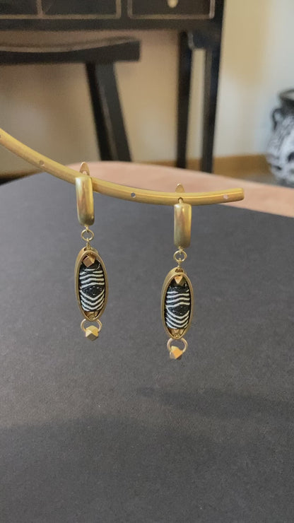 Jordan•Aztec-Unique Design Golden Geometric Earrings